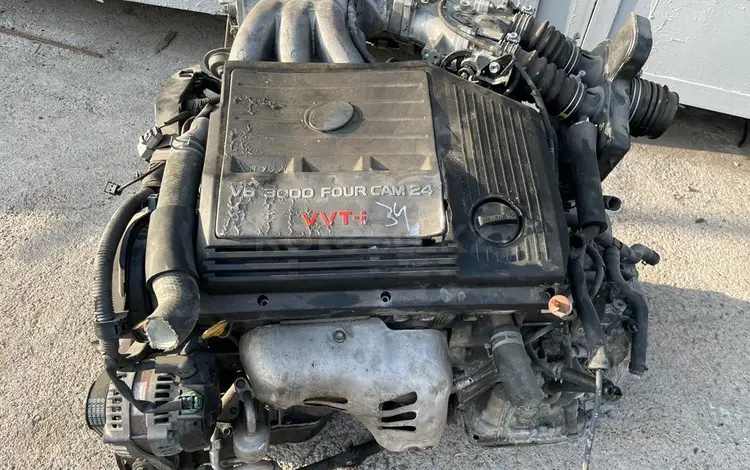 Двигатель на тойота 1mz 3.0 АКПП (мотор, коробка) за 91 200 тг. в Алматы
