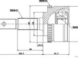 ШРУС наружный Nissan Primera (p12) (p11) (96-07)/(27x23x56)үшін12 000 тг. в Алматы – фото 2