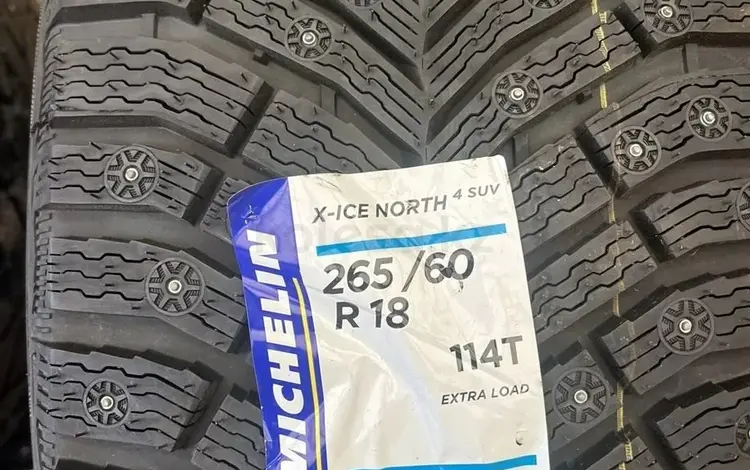 Зимние шипованные шины Michelin Latitude X-Ice North 2 + 265/60 R18 114Tfor188 000 тг. в Алматы