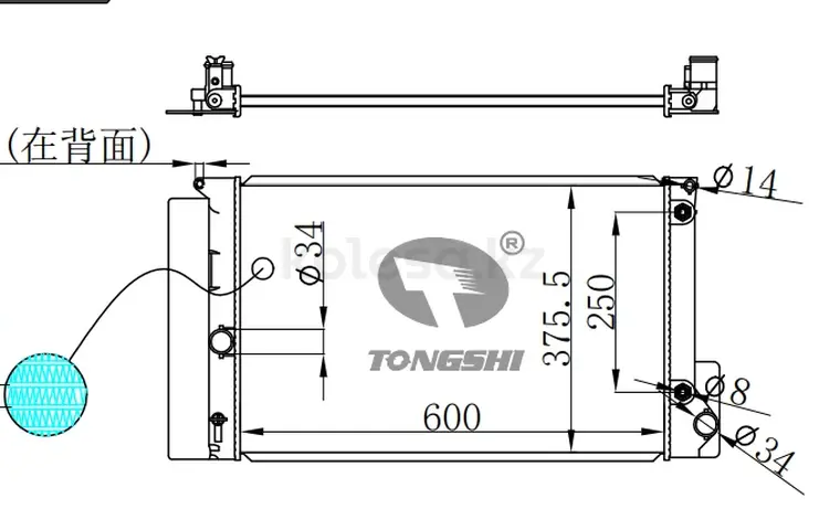 Радиатор основной Toyota COROLLA 150/152 за 17 000 тг. в Алматы