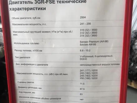 Двигатель из Японии 3Gr fse за 450 000 тг. в Астана – фото 4