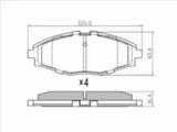 Колодки тормозные передние Новые за 5 200 тг. в Алматы