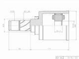 Граната, Шрус внутренний передний за 40 150 тг. в Караганда