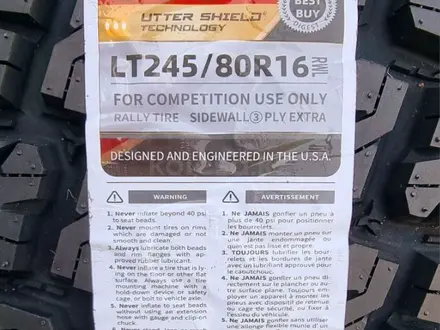 245/80R16 LT 120/117S 10PR — TESCHE TIRES RIDGE BLADE X/T за 150 000 тг. в Алматы – фото 4