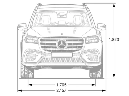 Mercedes-Benz GLS 450 4MATIC 2025 года за 77 913 000 тг. в Алматы – фото 19
