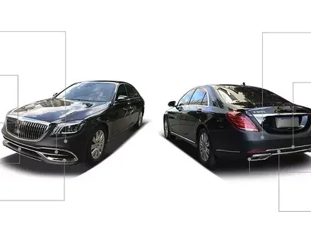 Рестайлинг Mercedes-Benz w222 Maybach Майбах 2018 + за 950 000 тг. в Алматы – фото 2