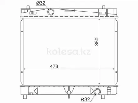 Радиатор охлаждения двигателя за 20 950 тг. в Караганда