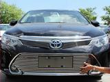 Накладка на решетку бампера и радиатора (хром нержавейка) Camry 55 за 38 000 тг. в Астана – фото 3