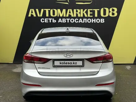 Hyundai Elantra 2017 года за 7 750 000 тг. в Тараз – фото 5