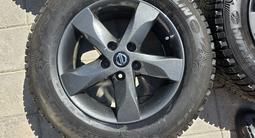 Титановые диски с шипованными шинами на Ниссан Кашкай за 360 000 тг. в Астана – фото 2