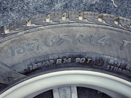 Диски кованно-литые с шинами зимние шипованные 185/65 R14 527 14*6jj ET3| 5 за 170 000 тг. в Караганда – фото 27