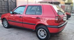 Volkswagen Golf 1993 года за 1 800 000 тг. в Тараз – фото 3