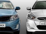 Бампер, Фара, Крыло, Решетка, Капот на Kia Rio Hyindai Accent Solaris за 11 000 тг. в Алматы – фото 2