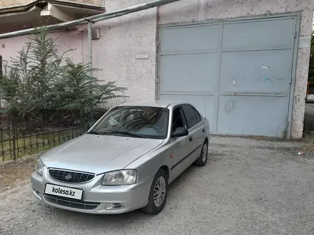 Hyundai Accent 2002 года за 2 300 000 тг. в Шымкент – фото 4