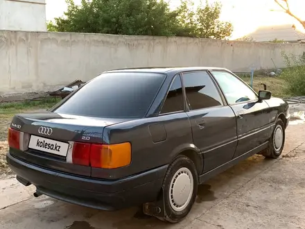 Audi 80 1990 года за 950 000 тг. в Туркестан – фото 7