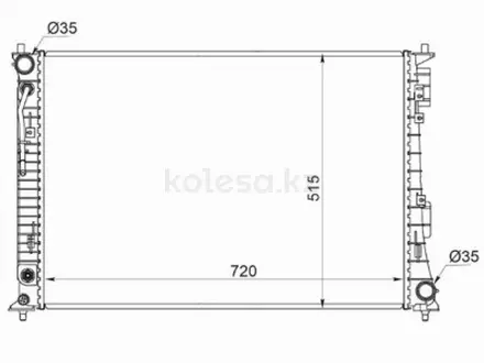 Радиатор охлаждения двигателя, основной за 56 100 тг. в Караганда