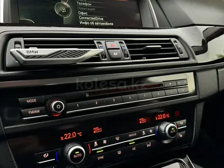 BMW 528 2014 года за 10 400 000 тг. в Алматы – фото 15