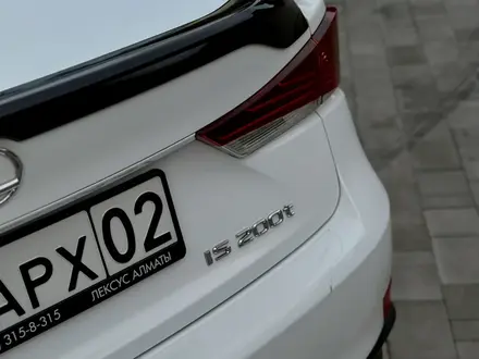 Lexus IS 200 2017 года за 15 500 000 тг. в Алматы – фото 10