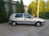 Volkswagen Golf 1993 года за 1 900 000 тг. в Тараз – фото 4