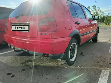 Volkswagen Golf 1995 года за 1 200 000 тг. в Астана – фото 5