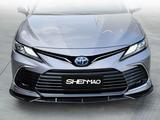 Сплиттер под передний бампер на Camry V75 2021-по н. В Черный глянец за 40 000 тг. в Алматы – фото 2