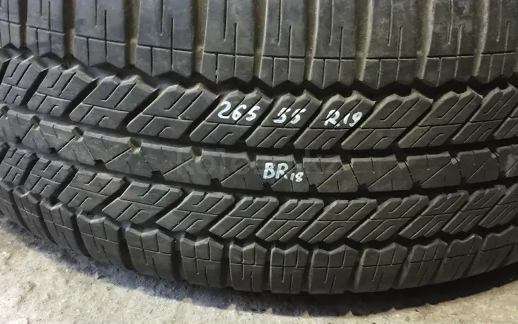 Резина летняя 255/55 r19 Bridgestone одиночка, из Японии за 65 000 тг. в Алматы