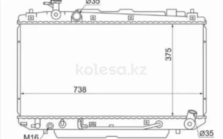 Радиатор Двигателя за 25 050 тг. в Астана