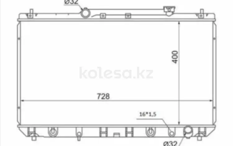 Радиатор двигателя за 22 650 тг. в Шымкент