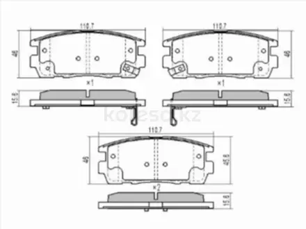 Колодки тормозные задние за 3 800 тг. в Шымкент