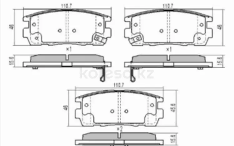 Колодки тормозные задние за 4 650 тг. в Шымкент