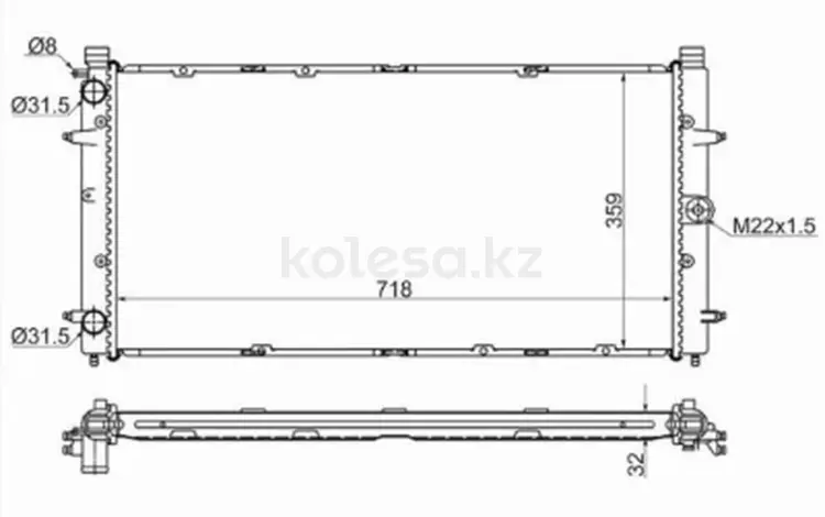 Радиатор охлаждения двигателяfor4 925 тг. в Караганда