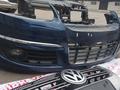 Бампер передний на VW Golf 5 универсал Jetta MK5 с омывателями фар за 80 000 тг. в Алматы – фото 9