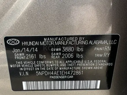 Hyundai Elantra 2014 года за 4 300 000 тг. в Шымкент – фото 16