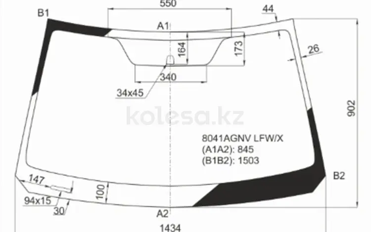 Стекло лобовое за 24 400 тг. в Астана