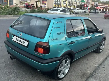 Volkswagen Golf 1993 года за 1 470 000 тг. в Тараз – фото 8