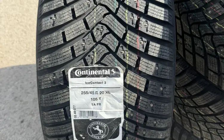 Новые зимние шипованные шины Continental 255/45/20 за 850 000 тг. в Астана