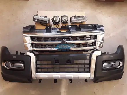 Бампер передний в сборе на Mitsubishi Pajero 4 2007-2023 г. Рестайлинг комп за 300 000 тг. в Костанай