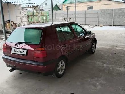 Volkswagen Golf 1992 года за 1 600 000 тг. в Тараз – фото 6