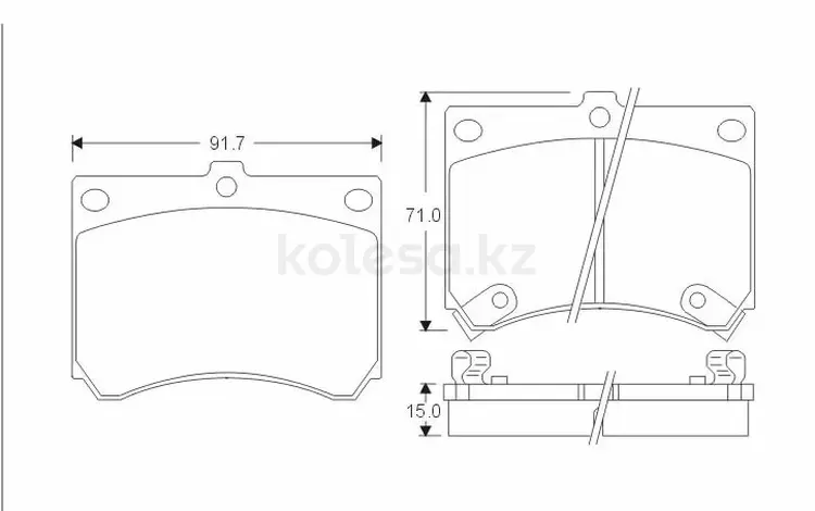 Колодки передние Mazda 323 (89-04) за 2 000 тг. в Алматы