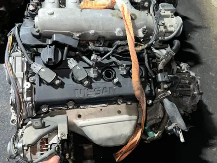 Двигатель коробка в сборе привозной Nissan Almera 1.6л за 750 000 тг. в Алматы – фото 3