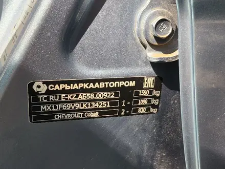 Chevrolet Cobalt 2020 года за 5 700 000 тг. в Алматы – фото 28