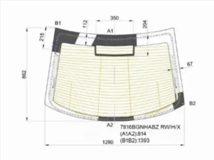 Стекло заднее за 35 400 тг. в Астана