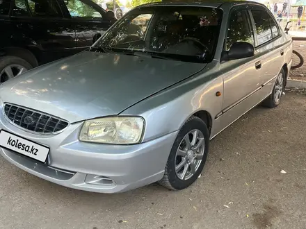 Hyundai Accent 2007 года за 1 900 000 тг. в Актобе – фото 4