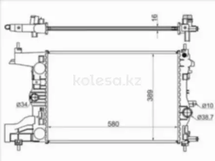 Радиатор двигателя за 27 050 тг. в Алматы