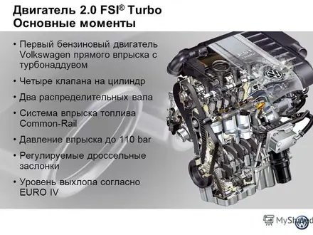 Двигатель в сборе FSI 2.0 TURBO за 16 782 тг. в Алматы – фото 3
