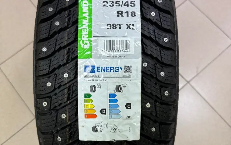 235 45 R18 зимние шины Grenlander шипованные новые за 1 шт за 39 000 тг. в Астана