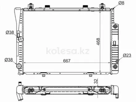 Радиатор двигателя за 43 150 тг. в Алматы