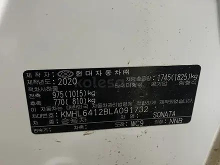 Hyundai Sonata 2021 года за 12 800 000 тг. в Актобе – фото 15