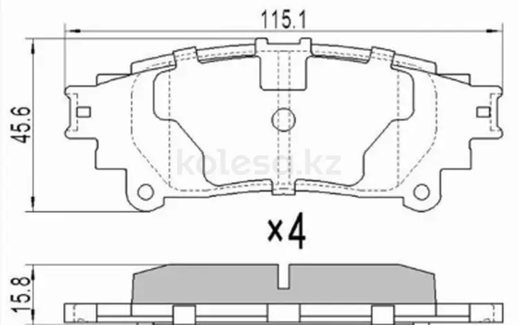 Колодки тормозные зад за 4 150 тг. в Талдыкорган