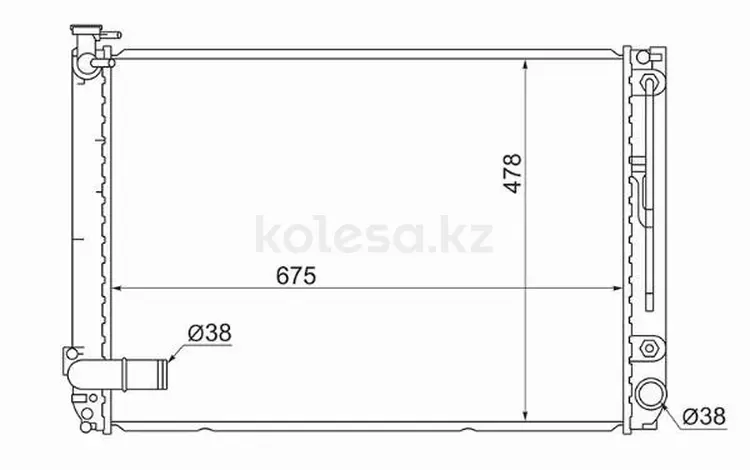 Радиатор Двигателя за 32 500 тг. в Алматы